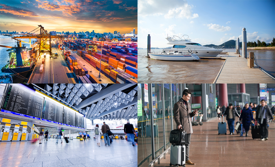 港口碼頭門機/飛機場遠距離無線模塊傳輸方案