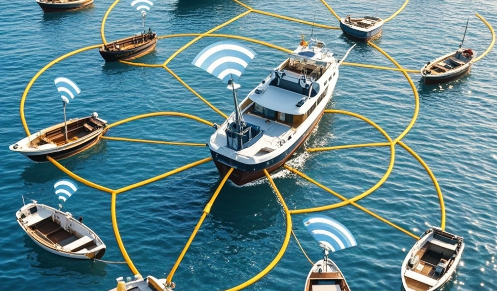 Over-the-horizon wireless transmission at sea-ultra-long-distance wifi module maritime wireless communication solution ocean transportation Over-the-horizon wireless transmission at sea-ultra-long-distance wifi module maritime wireless communication solution ocean transportation